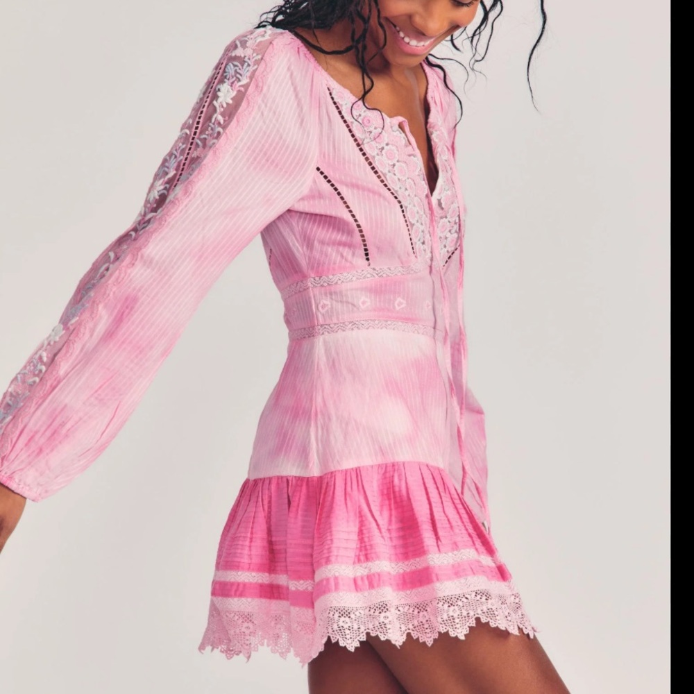 Love Shack Fancy Chelie Mini Dress
